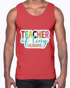 Teacher Of Tiny Humans 1457#- teacher- Cotton Tank