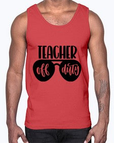 Teacher Off Duty Style 1461#- teacher- Cotton Tank