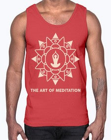 The Art of Meditation 543#- yoga- Cotton Tank