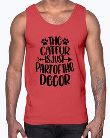 The Cat fur Is Just Part of Style 106#- cats- Cotton Tank