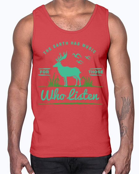 The Earth Has Music 15#- nature- Cotton Tank