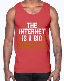 The internet is a big distraction 53#- internet- Cotton Tank