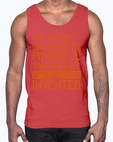 The internet is the most powerful magnifier of slack ever invented 48#- internet- Cotton Tank