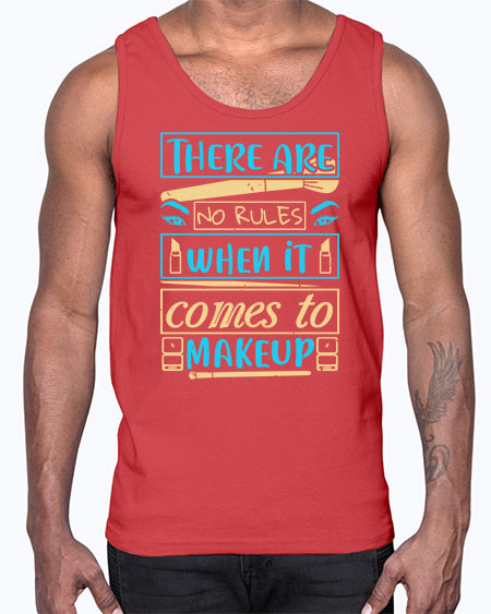 There are no rules when it comes to makeup Style 180#-makeup Cotton Tank