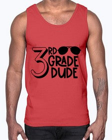 Third Grade Dude 957#- third grade- Cotton Tank
