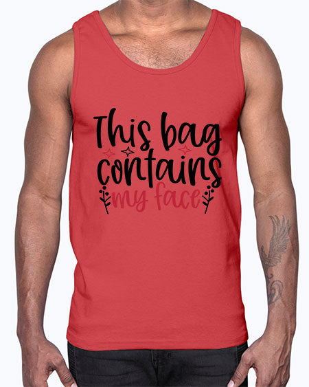 This bag contains my face Design Style 216#-makeup Cotton Tank