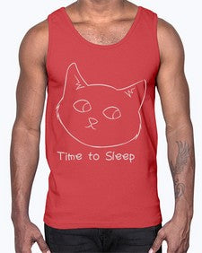 Time to Sleep- cats- Cotton Tank