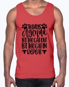 Todays Agenda Let Style 107#- cats- Cotton Tank