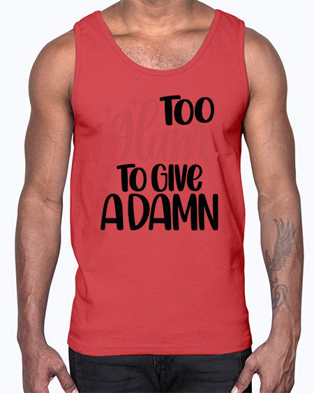 Too Glam To Give A Damn Style 9#-makeup Cotton Tank