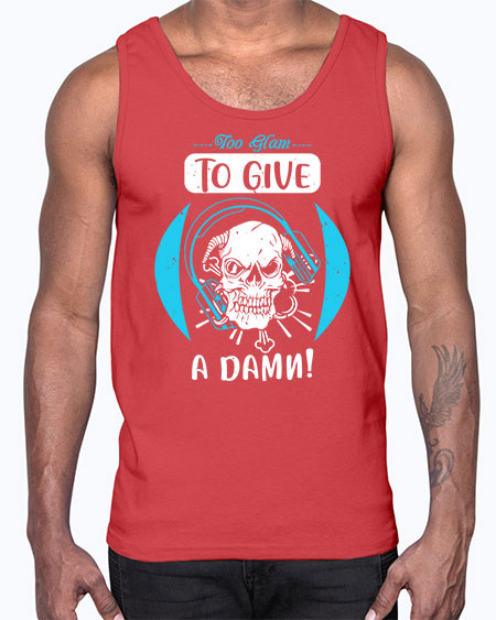 Too glam to give a damn Style 176#-makeup Cotton Tank