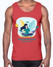 Transformation of Body and Mind 587#- yoga- Cotton Tank