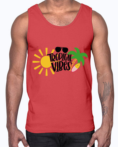 Tropical Vibes Style 9#- summer- Cotton Tank