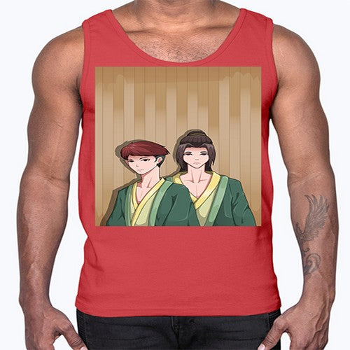 Two man in a hot spring 18#- anime- Cotton Tank