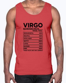 Virgo Nutrition Facts 530#- virgo- Cotton Tank