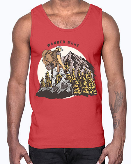 Wander More 3#- nature- Cotton Tank