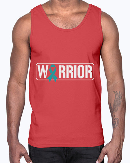 Warrior PTSD Awareness Teal Military 2#- PTSD- Cotton Tank