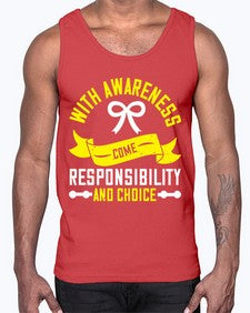 With awareness come responsibility and choice Style 5#- Self awareness- Cotton Tank