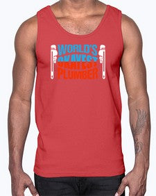 Worlds okayest plumber1665#- plumber- Cotton Tank