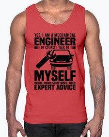 Yes I Am A Mechanical Style 1671#- engineer- Cotton Tank