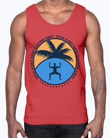 Yoga a Day Keep Doctor Away 612#- yoga- Cotton Tank