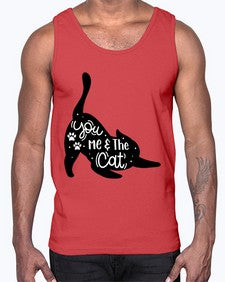 You Me The Cat Style 111#- cats- Cotton Tank