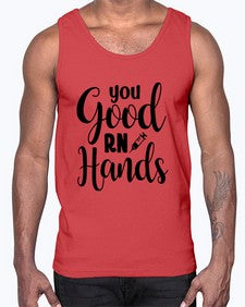 You good rn hands 1686#- nurse- Cotton Tank