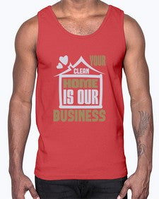 Your clean home is our Business Style 491#- cleaner- Cotton Tank