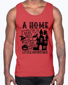 a home of a were wolf witch and their little monsters 53#- witch- Cotton Tank