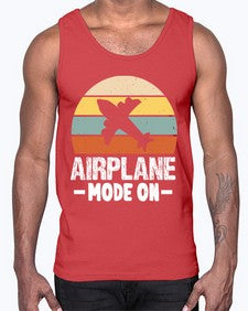 airplane mode on  4#- airplane- Cotton Tank