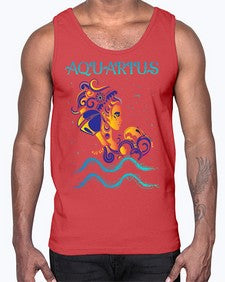 aquarius 13#- aquarius- Cotton Tank