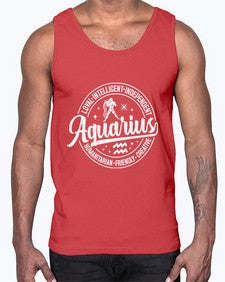aquarius 77#- aquarius- Cotton Tank