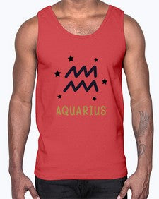 aquarius 83#- aquarius- Cotton Tank