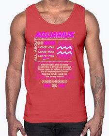 aquarius 86#- aquarius- Cotton Tank