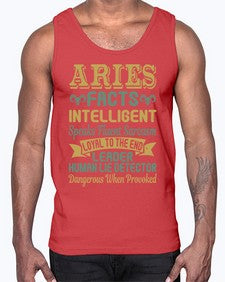 aries 123#- aries- Cotton Tank