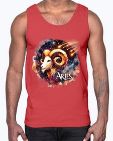 aries 127#- aries- Cotton Tank