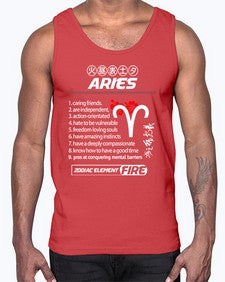 aries 137#- aries- Cotton Tank