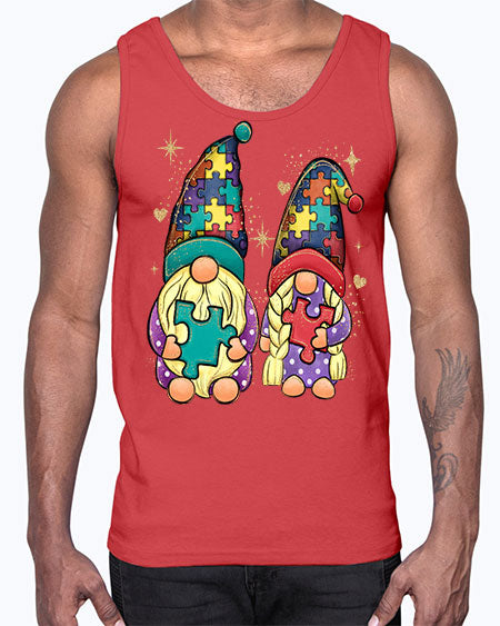 autism gnomes- autism- Cotton Tank