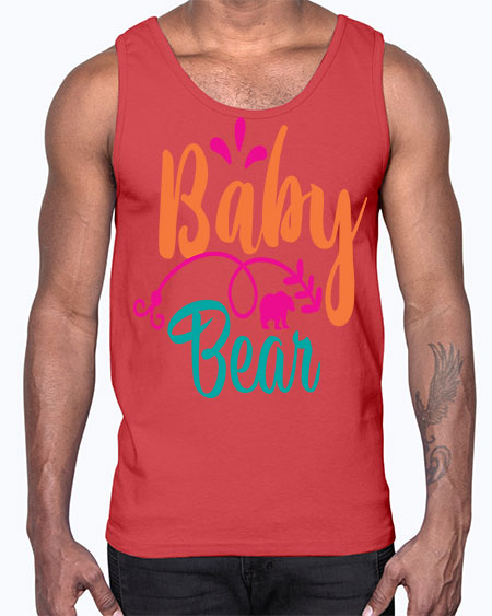 baby bear 11#- bears - animals- Cotton Tank