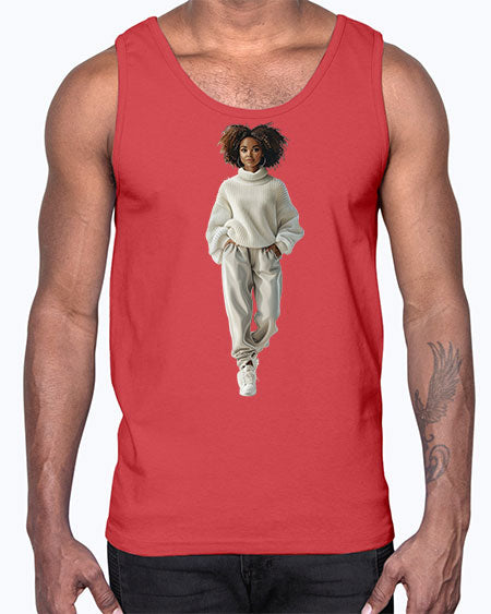 beautiful girl 13#-  fashion- Cotton Tank