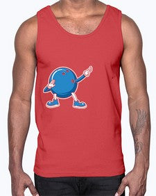 bowling ball dabbing bowling 276#- bowling- Cotton Tank