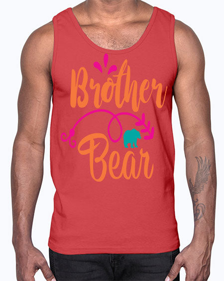 brother bear 71#- bears - animals- Cotton Tank