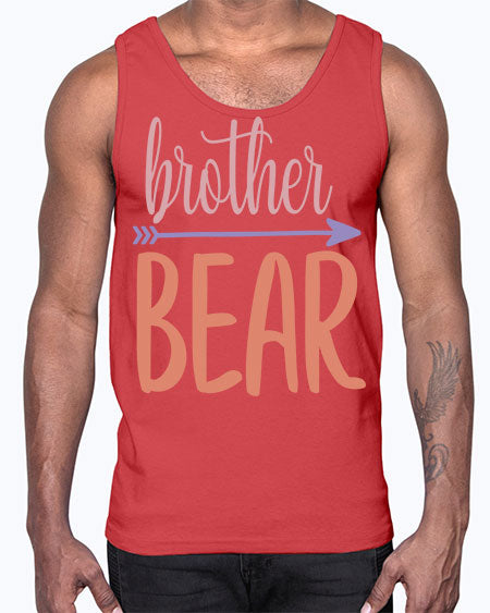 brother bear 73#- bears - animals- Cotton Tank