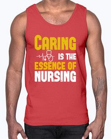 caring is the essence of Style 651#- nurse- Cotton Tank
