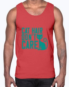 cat hair dont care Style 30#- cats- Cotton Tank