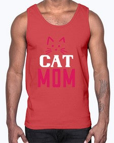 cat mom Style 34#- cats- Cotton Tank