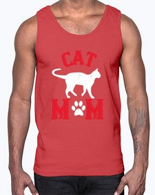 cat mom Style 35#- cats- Cotton Tank