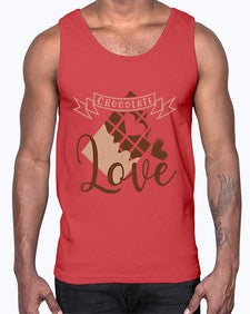 chocolate love 96#- chocolate- Cotton Tank