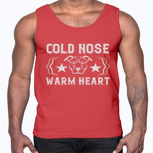 cold nose warm heart Style 48#- dogs- Cotton Tank