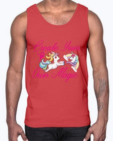 create your own magic 84#- unicorn- Cotton Tank