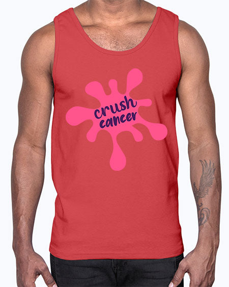 crush cancer Style 14#- breast cancer- Cotton Tank